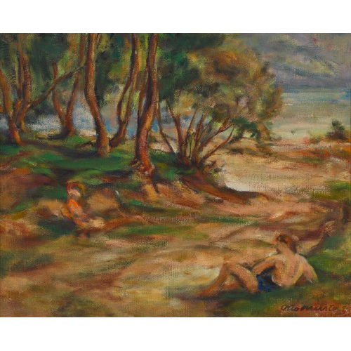 OTTO MEISTER : 'Baumgruppe am See' (DOBIASCHOFSKY AUKTIONEN AG)