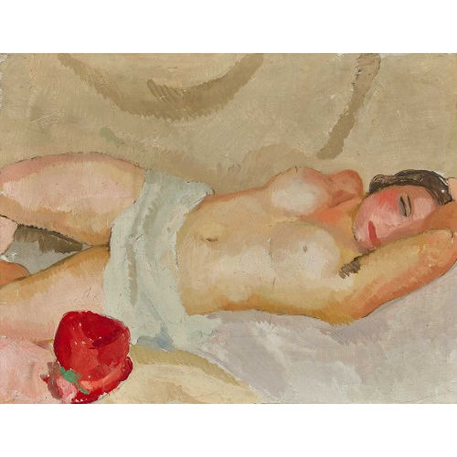 CLAIRE-LISE MONNIER : 'Femme nue � la rose rouge' (DOBIASCHOFSKY AUKTIONEN AG)