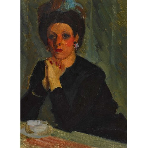 ALBERT CHAVAZ : 'Dame � la tasse' (DOBIASCHOFSKY AUKTIONEN AG)