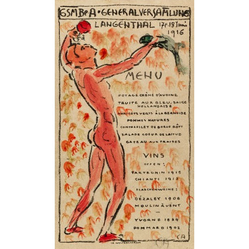 CUNO AMIET : 'GSMBA Generalversammlung 1916' (DOBIASCHOFSKY AUKTIONEN AG)