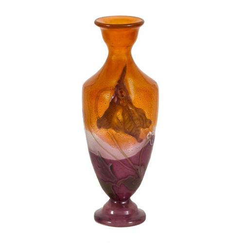 MILE GALL : Marqueterie-Vase, Nancy, um 1900 (DOBIASCHOFSKY AUKTIONEN AG)