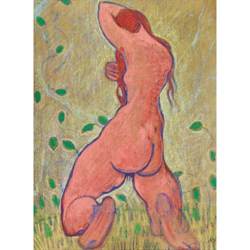 ALBERT SCHMIDT : Kniender weiblicher R�ckenakt (DOBIASCHOFSKY AUKTIONEN AG)