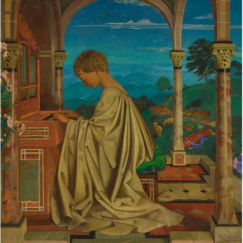 LOUIS RIVIER : Joueur d'orgue (DOBIASCHOFSKY AUKTIONEN AG)