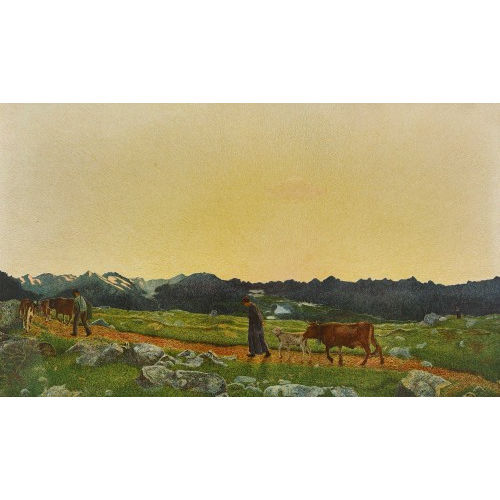 GIOVANNI SEGANTINI : 'Heimweg' (DOBIASCHOFSKY AUKTIONEN AG)