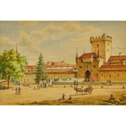 ADOLF METHFESSEL : 'Das innere Golatten oder Aarbergerthor 1759' (DOBIASCHOFSKY AUKTIONEN AG)