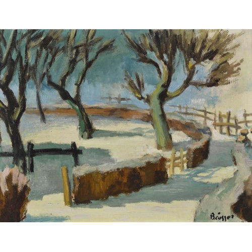 ARNOLD BRGGER : Winterlicher Weg (DOBIASCHOFSKY AUKTIONEN AG)