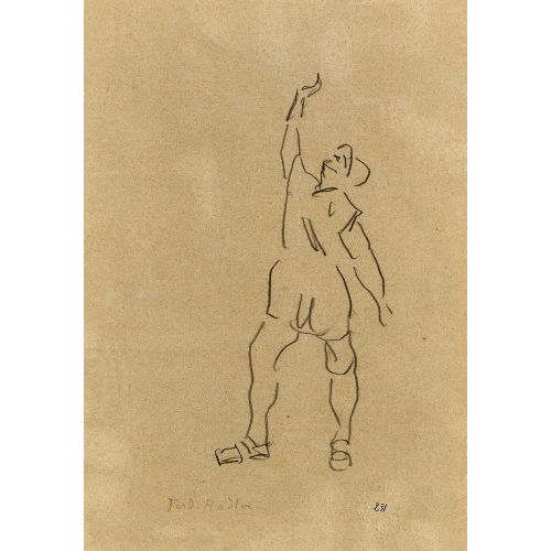 FERDINAND HODLER : Studie zu 'Einm�tigkeit' (DOBIASCHOFSKY AUKTIONEN AG)