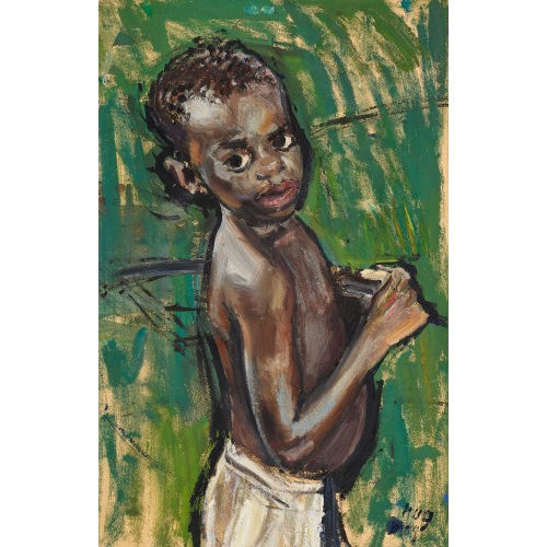 FRITZ HUG : Bildnis eines Knaben (DOBIASCHOFSKY AUKTIONEN AG)