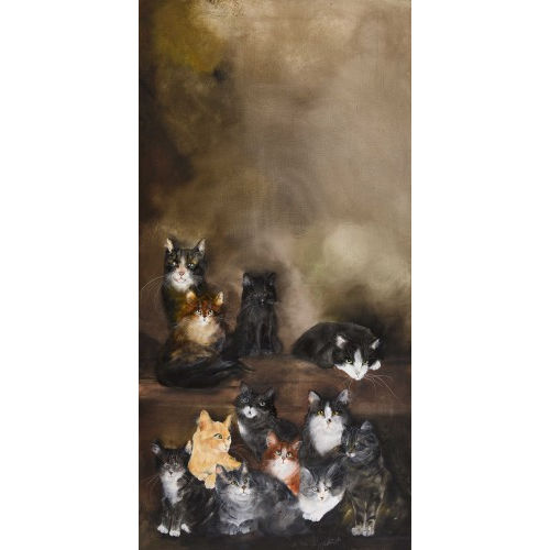 CARMEN D�D�) D�D� (EIGTL. MOSER-CASTELLI : Katzenfamilie (DOBIASCHOFSKY AUKTIONEN AG)