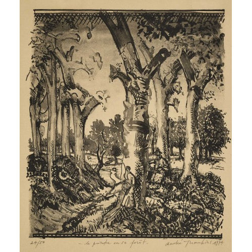 ANDR� THOMKINS : 'le peintre en sa f�ret' (DOBIASCHOFSKY AUKTIONEN AG)