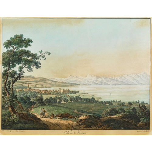 JEAN-ANTOINE LINCK : 'Vue de Morges' (DOBIASCHOFSKY AUKTIONEN AG)