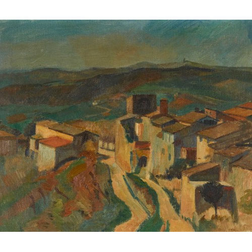 KARL THEOPHIL DICK : Toskanische Landschaft (DOBIASCHOFSKY AUKTIONEN AG)