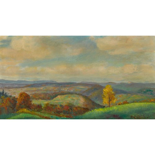 FRITZ P�MPIN : 'Blick vom Ramsach im Herbst' (DOBIASCHOFSKY AUKTIONEN AG)