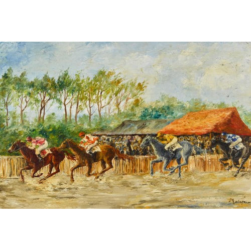 LOUIS FERDINAND MALESPINA : Das Pferderennen (DOBIASCHOFSKY AUKTIONEN AG)