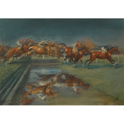 GEORGES BUSSON : 'Course de chevaux Auteuil' (DOBIASCHOFSKY AUKTIONEN AG)