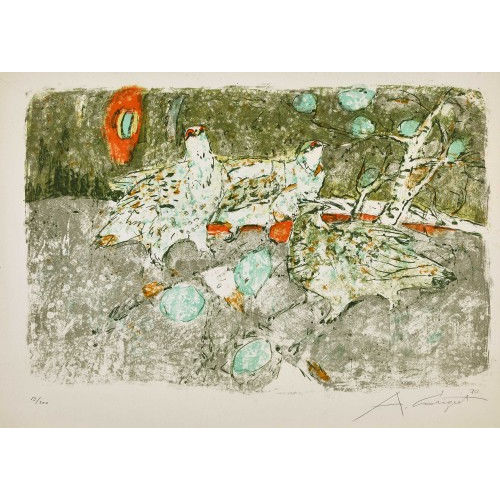 ALOIS CARIGIET : Schneeh�hner (DOBIASCHOFSKY AUKTIONEN AG)