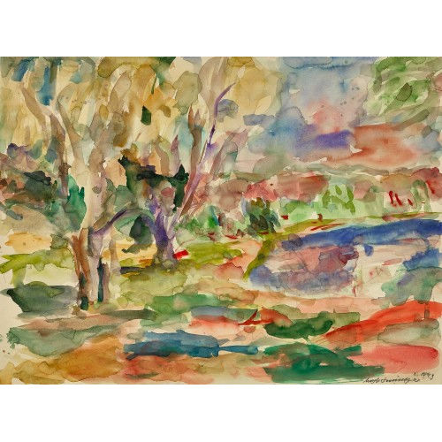 MANFRED HENNINGER : Landschaftspartie (DOBIASCHOFSKY AUKTIONEN AG)