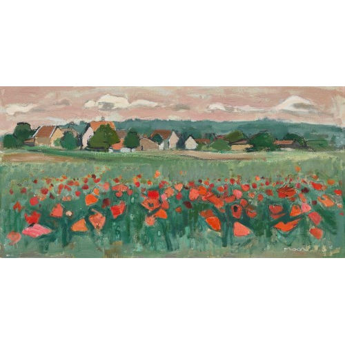 KARL MOOR : Mohnblumenfeld (DOBIASCHOFSKY AUKTIONEN AG)
