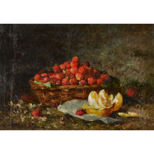 EUPH�MIE MURATON : Stillleben mit Erdbeeren (DOBIASCHOFSKY AUKTIONEN AG)