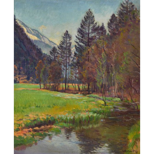 HENRI MARCEL ROBERT : 'Ruisseau en Gruy�re' (DOBIASCHOFSKY AUKTIONEN AG)