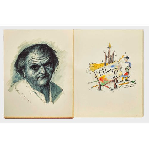 AUR�LE-REN� BARRAUD : Skizzenbuch f�r Fr�dy Schwarz (DOBIASCHOFSKY AUKTIONEN AG)