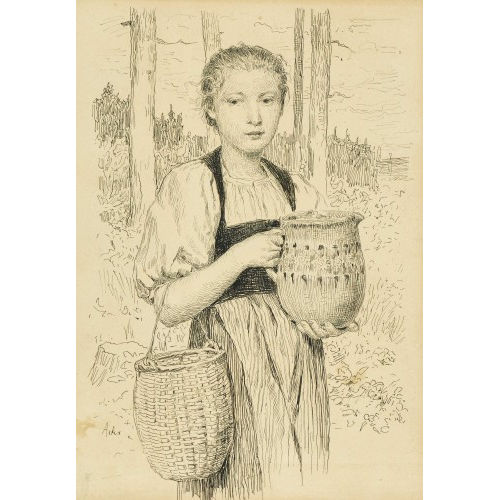 ALBERT ANKER : 'Erdbeer-Mareili' (DOBIASCHOFSKY AUKTIONEN AG)