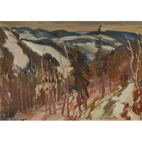 KARL AEGERTER : Landschaft im Vorfr�hling (DOBIASCHOFSKY AUKTIONEN AG)