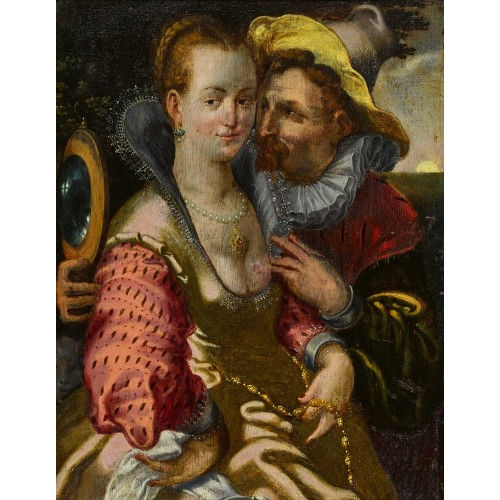 HENDRICK GOLTZIUS : Allegorie des Gesichtssinnes (DOBIASCHOFSKY AUKTIONEN AG)