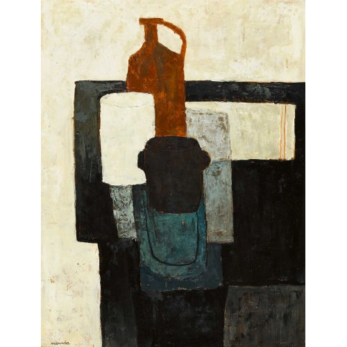 CHARLES MONNIER : 'Cruche et pots noir' (DOBIASCHOFSKY AUKTIONEN AG)