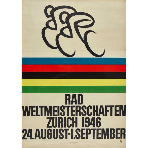 ALEX WALTER DIGGELMANN : 'Rad Weltmeisterschaft Z�rich 1946' (DOBIASCHOFSKY AUKTIONEN AG)