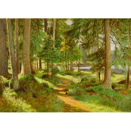 PAUL ANDR� F�LIX ROBERT : 'Pr�s de l'�tang de la Gruy�re' (DOBIASCHOFSKY AUKTIONEN AG)