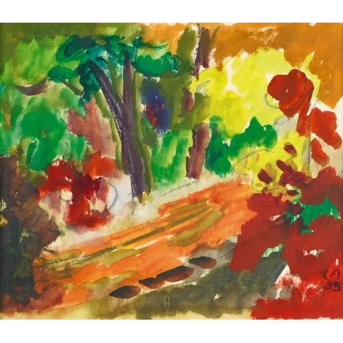 CUNO AMIET : Gartenpartie bei Oschwand (DOBIASCHOFSKY AUKTIONEN AG)