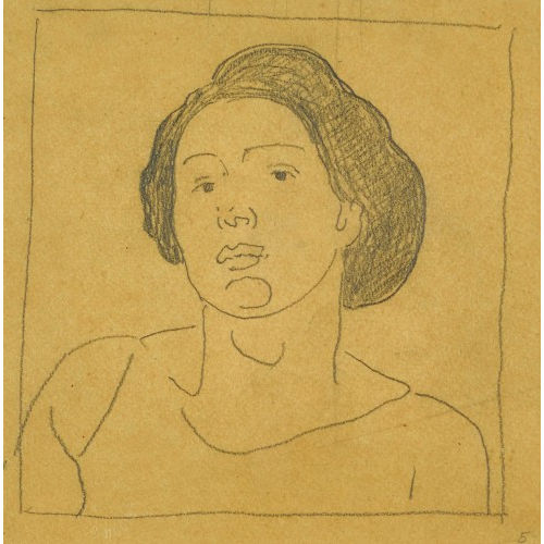 FERDINAND HODLER : Studie zu einem Frauenbildnis (DOBIASCHOFSKY AUKTIONEN AG)