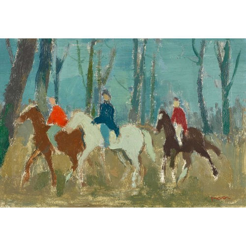 KARL MOOR : Reiter im Wald (DOBIASCHOFSKY AUKTIONEN AG)