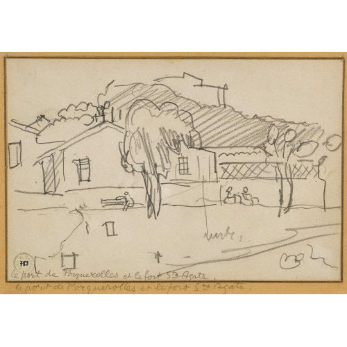 MAURICE BARRAUD : 'Le port de Porquerolles' (DOBIASCHOFSKY AUKTIONEN AG)