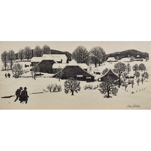 EMIL ZBINDEN : 'Winter bei Guggisberg' (DOBIASCHOFSKY AUKTIONEN AG)