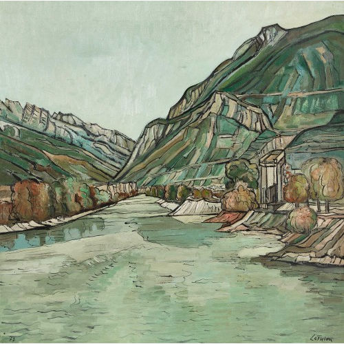LUC LATHION : Flusslandschaft (DOBIASCHOFSKY AUKTIONEN AG)