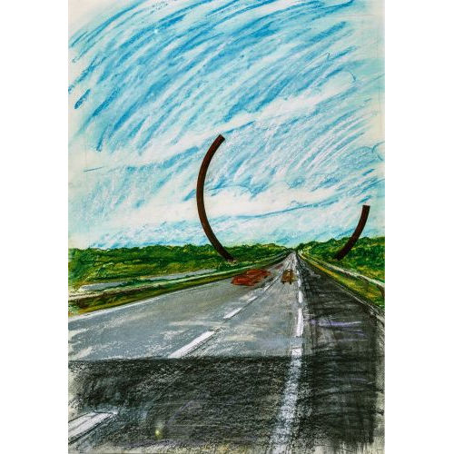BERNAR VENET : 'Autobahnprojekt Orly-Paris' (DOBIASCHOFSKY AUKTIONEN AG)