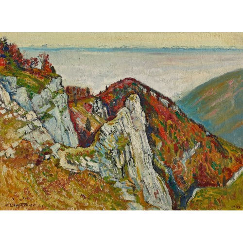 CHARLES L'EPLATTENIER : 'Alpes Brouillard' (DOBIASCHOFSKY AUKTIONEN AG)