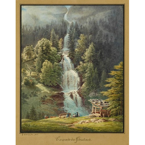 GABRIEL (GEN. LORY FILS) LORY : 'Cascade du Giessbach' (DOBIASCHOFSKY AUKTIONEN AG)