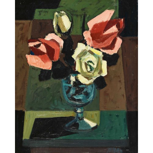JEAN-PIERRE JUNGO : 'Roses dans un verre' (DOBIASCHOFSKY AUKTIONEN AG)