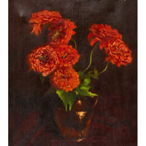 PAUL S�CHAUD : Dahlien in einer Vase (DOBIASCHOFSKY AUKTIONEN AG)