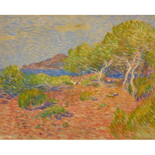 LOUIS RHEINER : Sdliche Kstenlandschaft (DOBIASCHOFSKY AUKTIONEN AG)