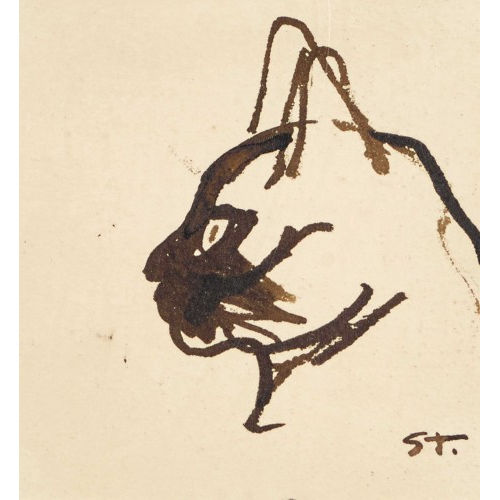 TH�OPHILE-ALEXANDRE STEINLEN : Katzenkopf (DOBIASCHOFSKY AUKTIONEN AG)