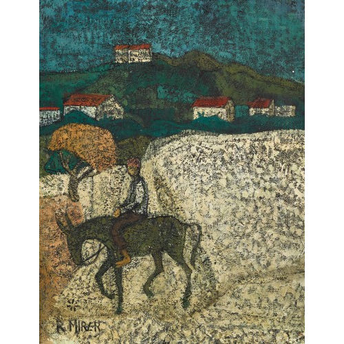 RUDOLF MIRER : Landschaft mit Eselreiter (DOBIASCHOFSKY AUKTIONEN AG)