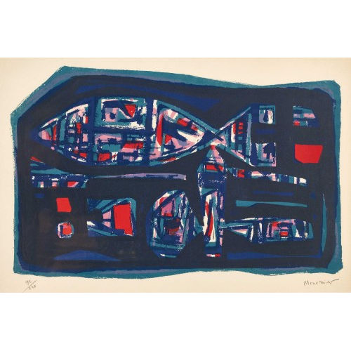 ALFRED MANESSIER : Fische (DOBIASCHOFSKY AUKTIONEN AG)