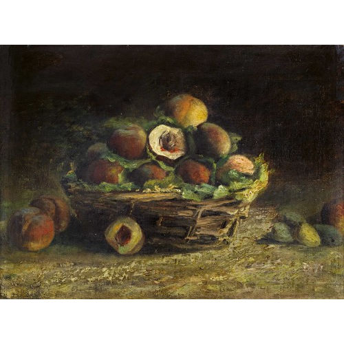 GUSTAVE COURBET : 'Nature morte aux p�ches' (DOBIASCHOFSKY AUKTIONEN AG)