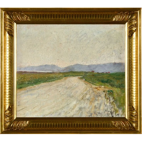 ALBERT ANKER : 'Landschaftsstudie zu: Die Konfirmandinnen von Mntschemeier' (DOBIASCHOFSKY AUKTIONEN AG)