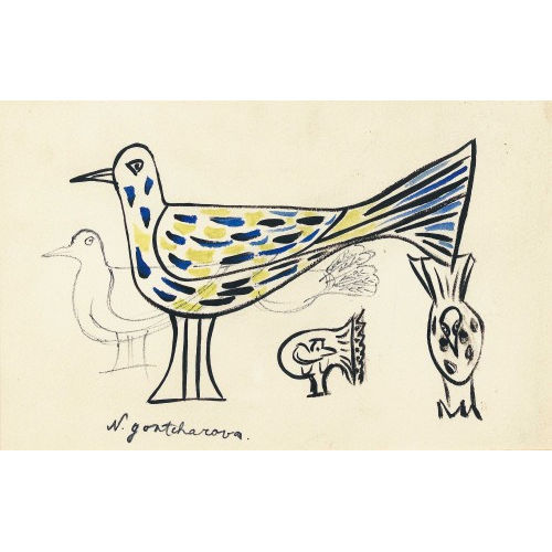 NATALIA (EIGTL. SERGEIEVNA GONTCHAROVA : �tude pour un oiseau (DOBIASCHOFSKY AUKTIONEN AG)