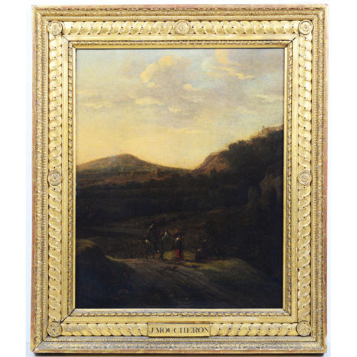 ISAAC DE MOUCHERON : Abendliche H�gellandschaft mit Staffage (DOBIASCHOFSKY AUKTIONEN AG)